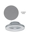 ***OFER/DES*** TIBET * VENTILADOR PLATA 35W PLAFON LED 70W CON MANDO Y APP